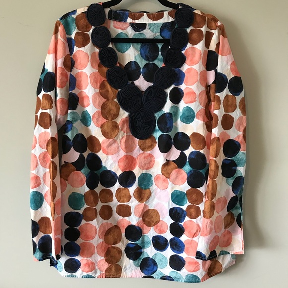 Tops - Dotted Cover-Up Tunic Top